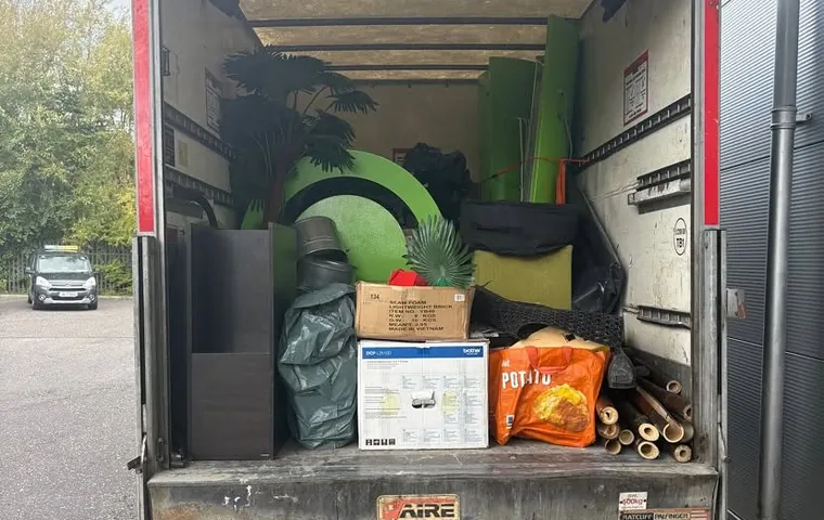 The van loaded for a move